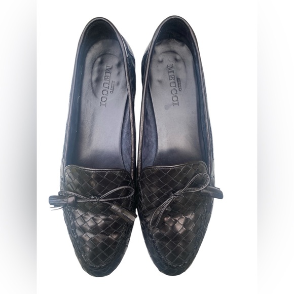 Sesto Meucci Black Woven Loafers - Picture 4 of 9